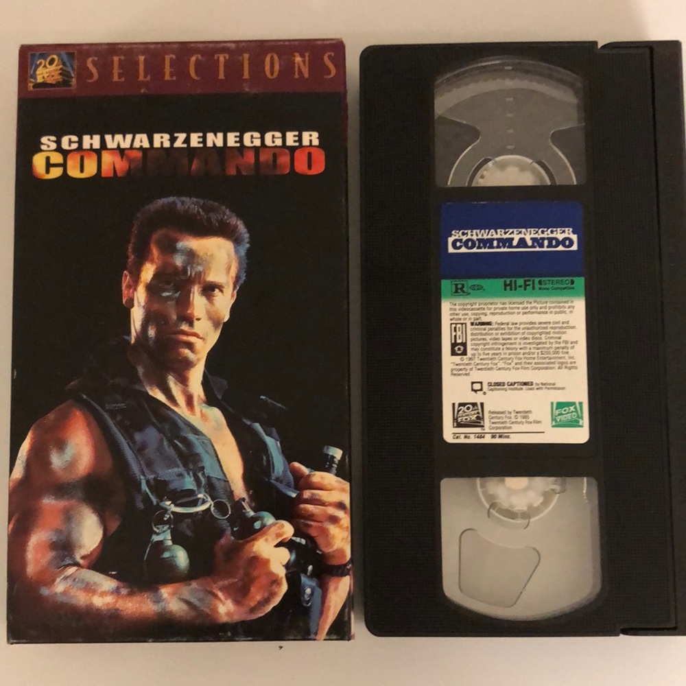 10for$20💙VHS - Commando - movie with Arnold Schwarzenegger